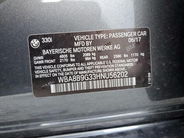 WBA8B9G33HNU56202 BMW 330 I