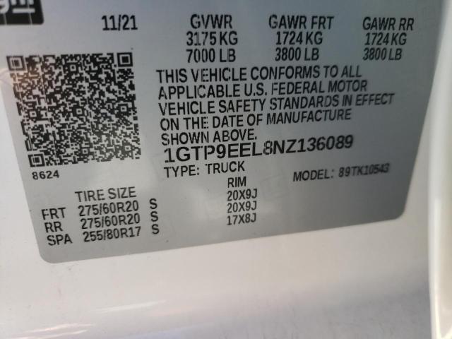 1GTP9EEL8NZ136089 GMC Sierra Limited K1500 At4