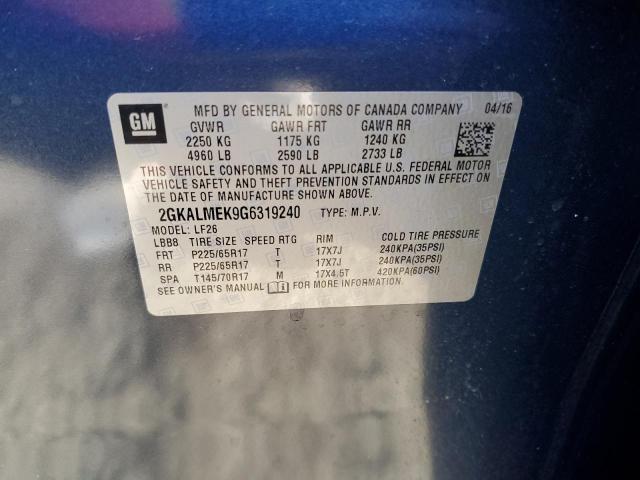 2GKALMEK9G6319240 GMC Terrain Sle