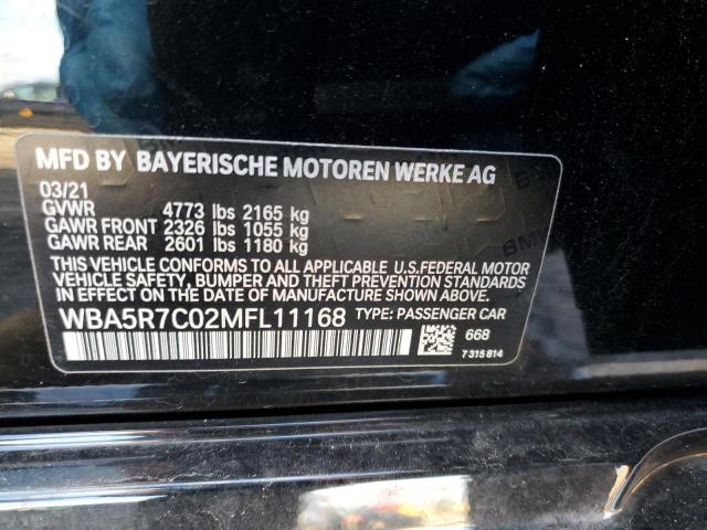 WBA5R7C02MFL11168 BMW 330XI