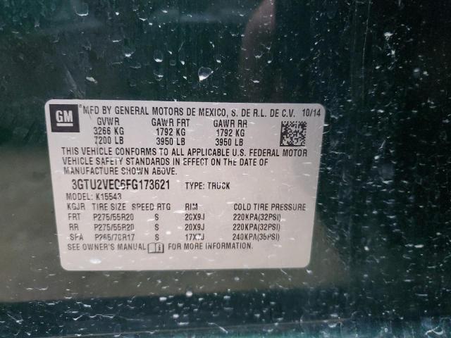 3GTU2VEC6FG173621 GMC Sierra K1500 Slt