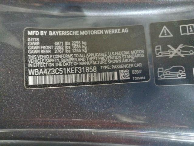 WBA4Z3C51KEF31858 BMW 430xi