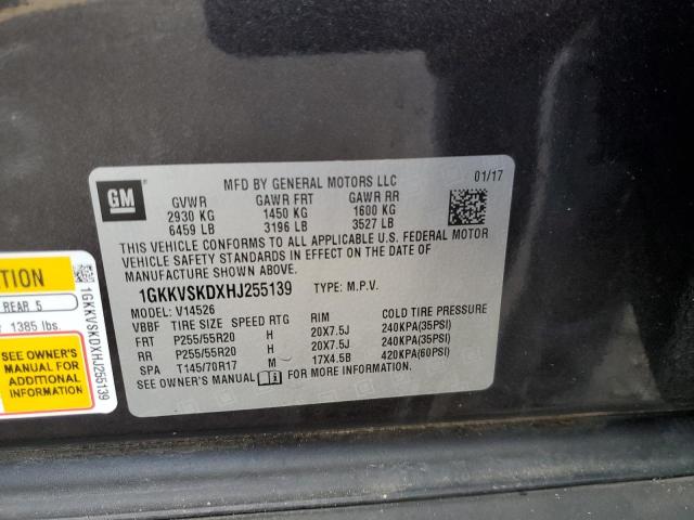1GKKVSKDXHJ255139 GMC Acadia Limited Slt-2