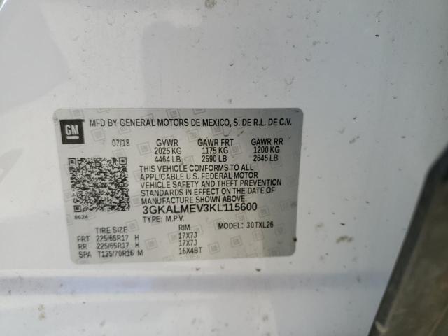 3GKALMEV3KL115600 GMC Terrain Sle