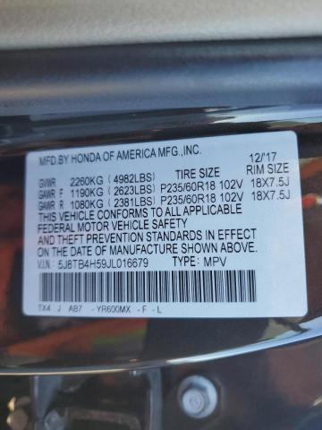 5J8TB4H59JL016679 Acura Rdx Technology
