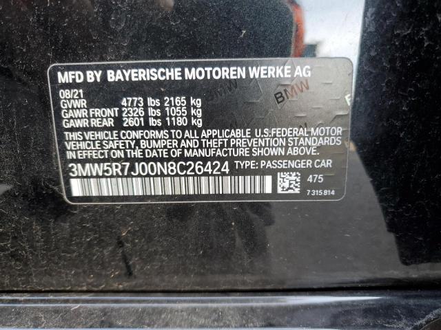 3MW5R7J00N8C26424 BMW 330XI