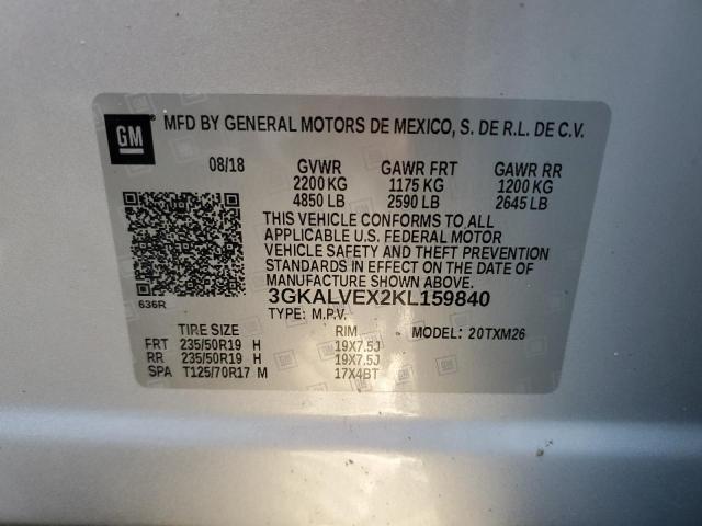 3GKALVEX2KL159840 GMC Terrain Slt