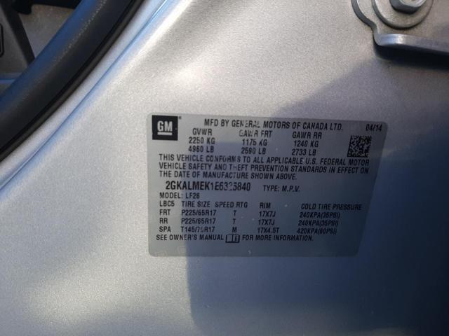 2GKALMEK1E6325840 GMC Terrain Sle