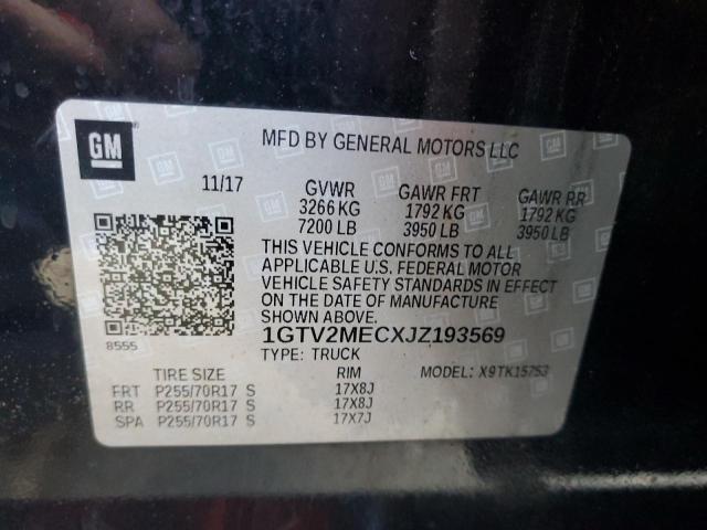 1GTV2MECXJZ193569 GMC Sierra K1500 Sle