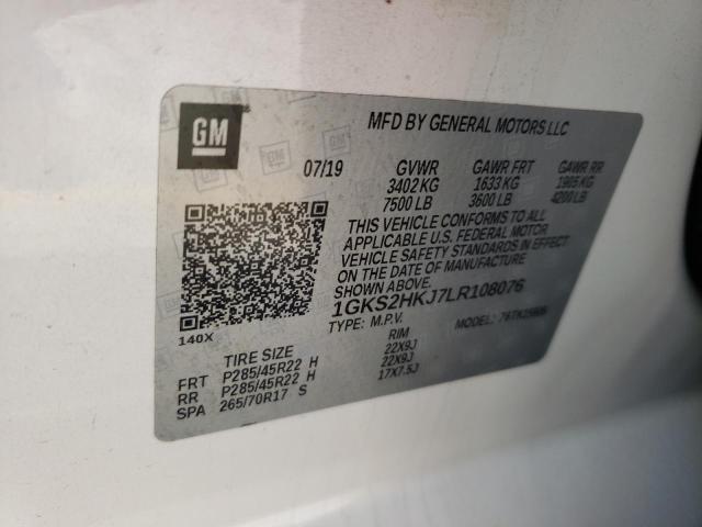 1GKS2HKJ7LR108076 GMC YUKON XL DENALI