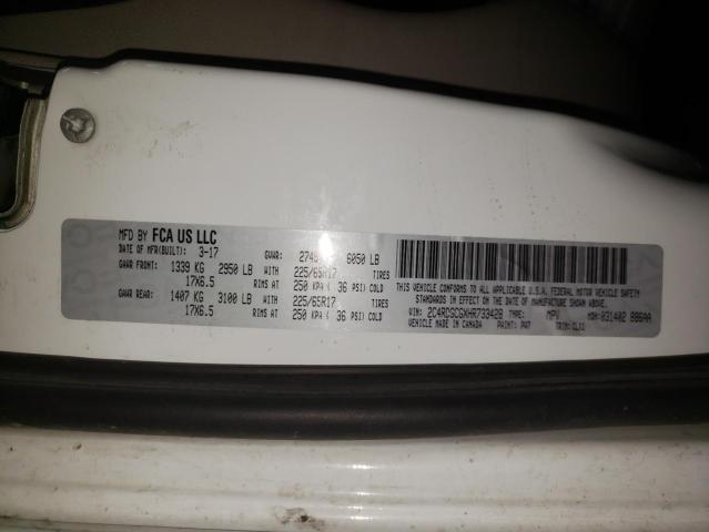 2C4RDGCGXHR733428 Dodge Grand Caravan Sxt