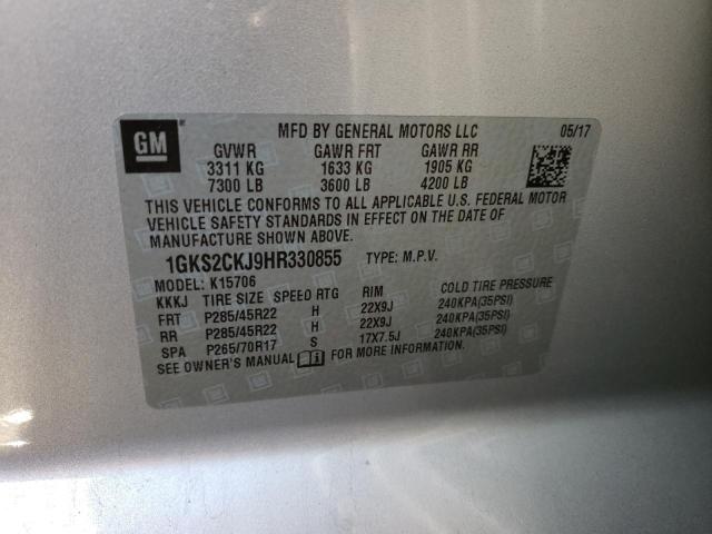 1GKS2CKJ9HR330855 GMC YUKON DENALI
