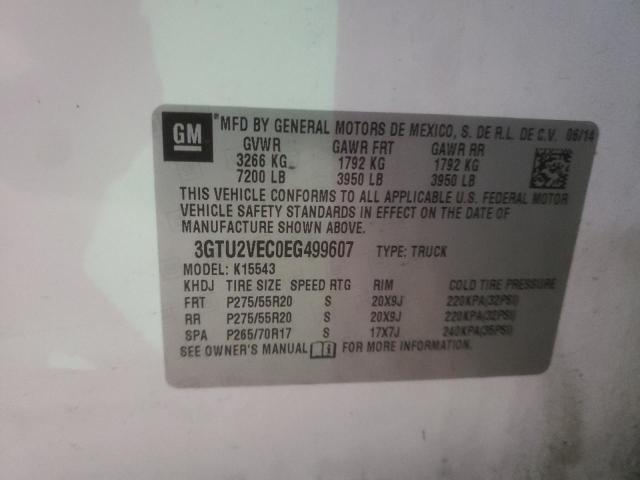 3GTU2VEC0EG499607 GMC Sierra K1500 Slt