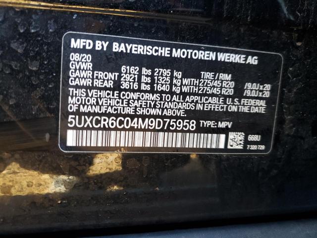 5UXCR6C04M9D75958 BMW X5 Xdrive40i
