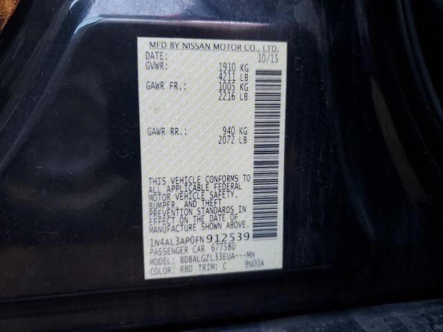 1N4AL3AP0FN912539 Nissan ALTIMA 2.5