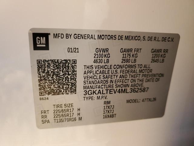 3GKALTEV4ML362587 GMC Terrain Sle