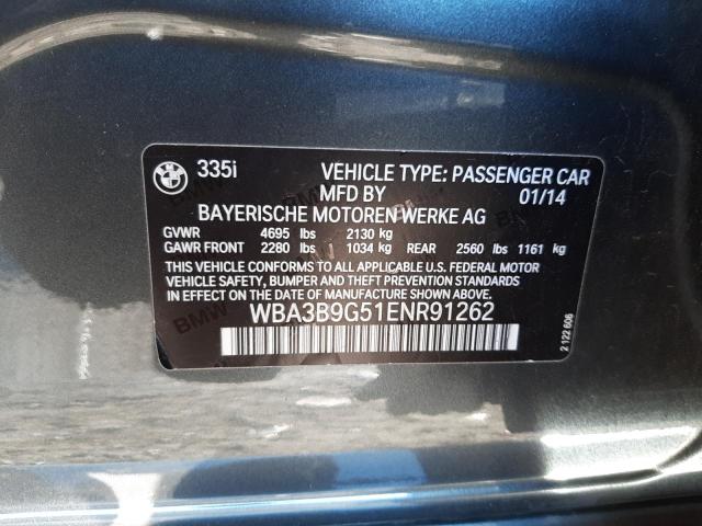 WBA3B9G51ENR91262 BMW 335 XI