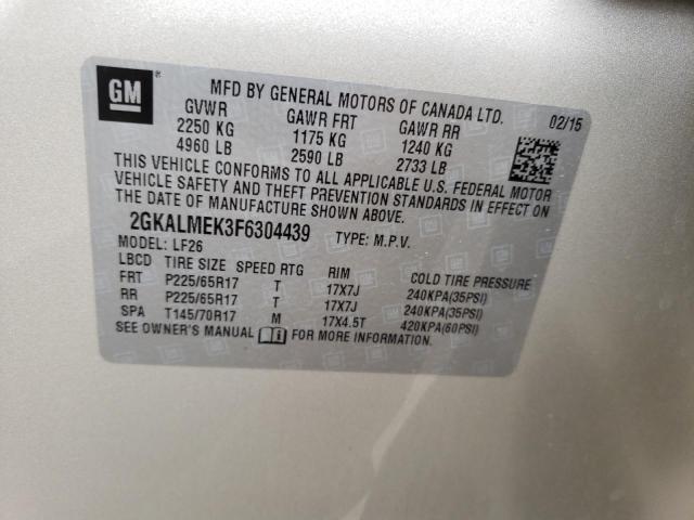 2GKALMEK3F6304439 GMC Terrain Sle