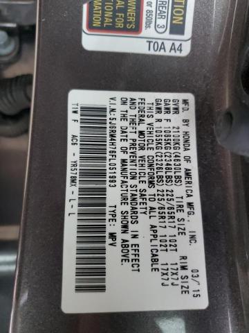 5J6RM4H76FL051993 Honda CR-V EXL