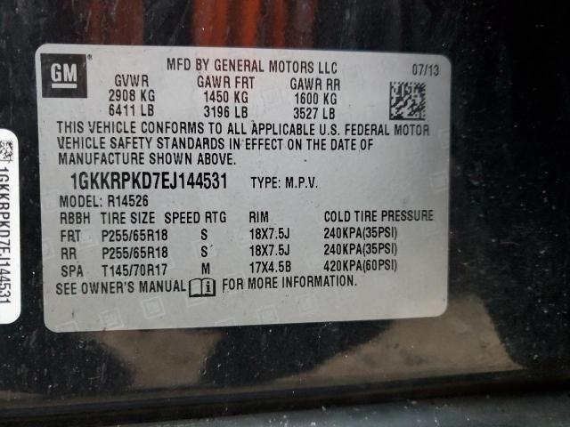 1GKKRPKD7EJ144531 GMC ACADIA SLE