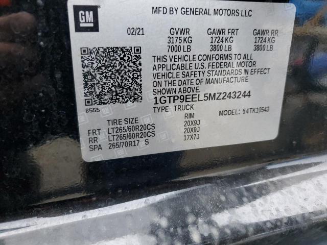 1GTP9EEL5MZ243244 GMC Sierra K1500 At4