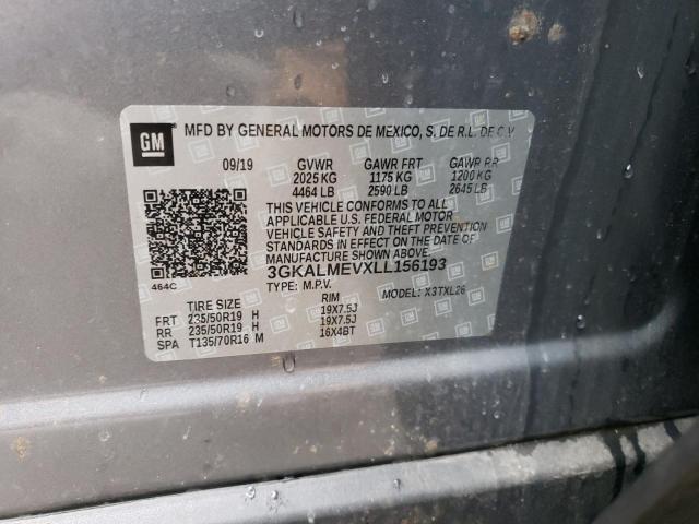 3GKALMEVXLL156193 GMC Terrain Sle
