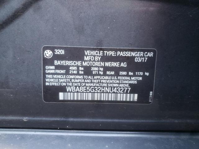 WBA8E5G32HNU43277 BMW 320 XI