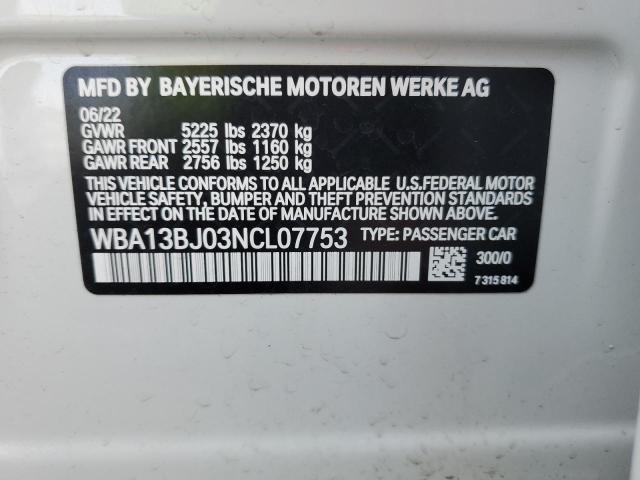 WBA13BJ03NCL07753 BMW 530 XI