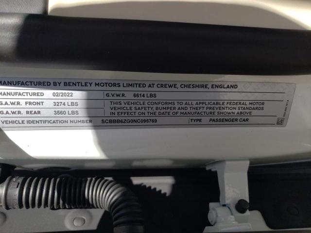 SCBBB6ZG0NC095769 Bentley FLYING SPUR