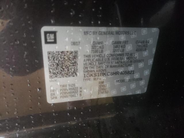 1GKS1BKC8HR405821 GMC YUKON SLT