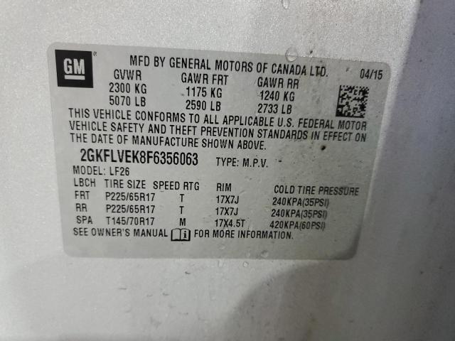 2GKFLVEK8F6356063 GMC Terrain Sle