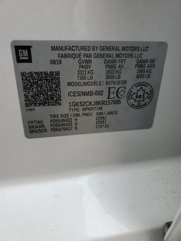 1GKS2CKJ8KR157885 GMC YUKON DENALI