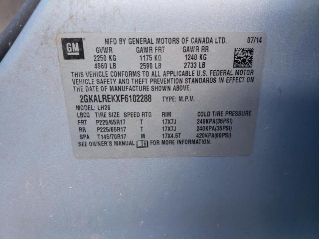 2GKALREKXF6102288 GMC Terrain Sle