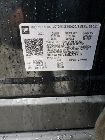 3GKALVEV1ML379259 GMC Terrain Slt