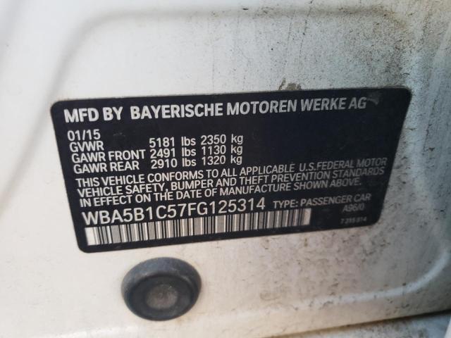 WBA5B1C57FG125314 BMW 535 I