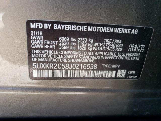 5UXKR2C58J0Z16538 BMW X5 Sdrive35i