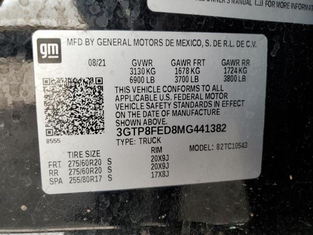 3GTP8FED8MG441382 GMC Sierra C1500 Denali