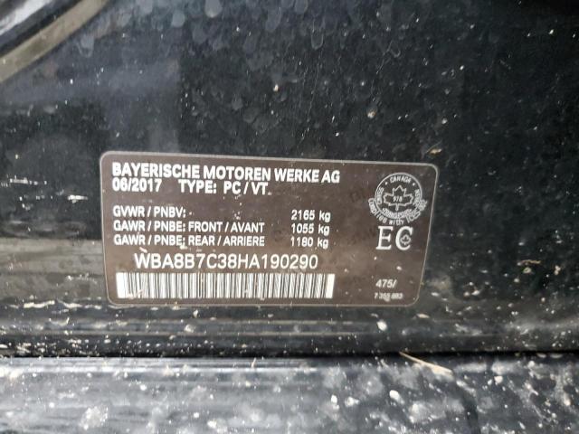 WBA8B7C38HA190290 BMW 340 XI