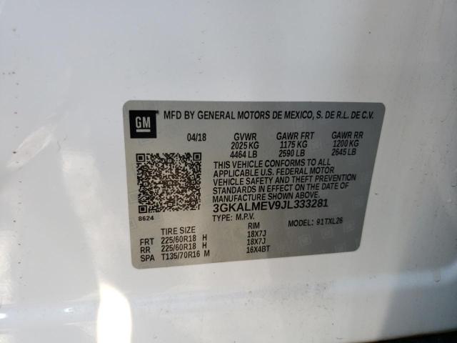 3GKALMEV9JL333281 GMC Terrain Sle