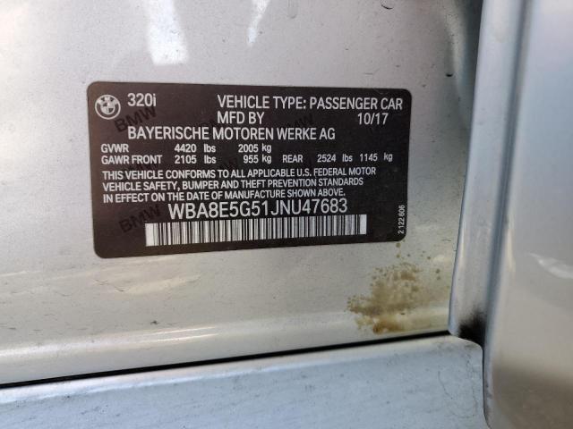 WBA8E5G51JNU47683 BMW 320 XI