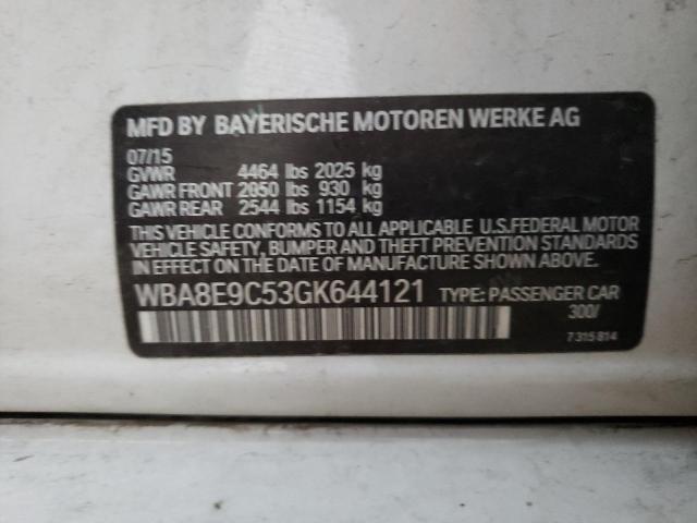 WBA8E9C53GK644121 BMW 328 I Sulev