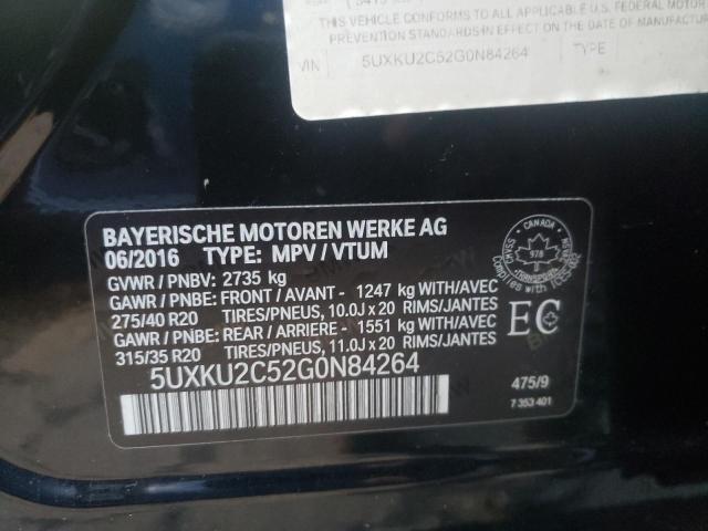 5UXKU2C52G0N84264 BMW X6 Xdrive35i