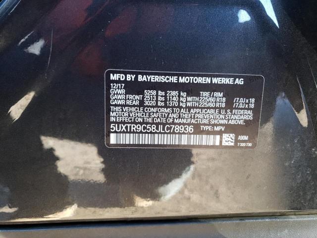 5UXTR9C58JLC78936 BMW X3 Xdrive30i