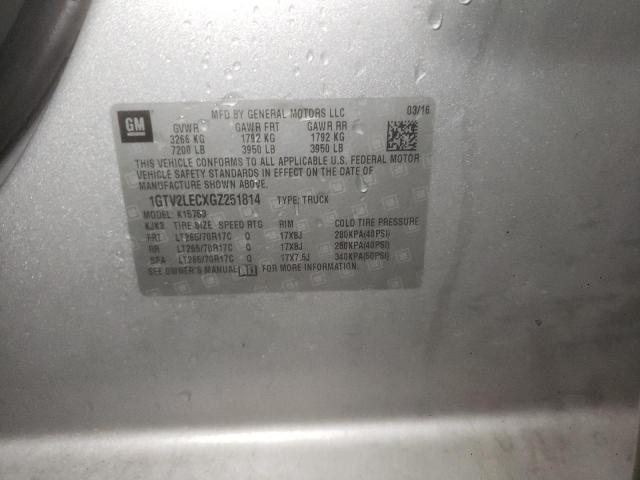 1GTV2LECXGZ251814 GMC Sierra K1500