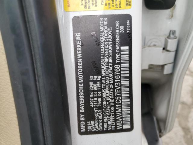 WBAVM1C57FV316768 BMW X1 Sdrive28i