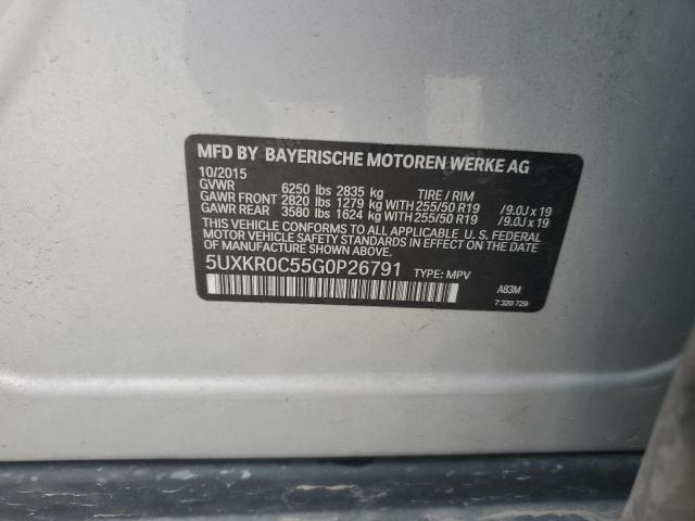 5UXKR0C55G0P26791 BMW X5 Xdrive35i