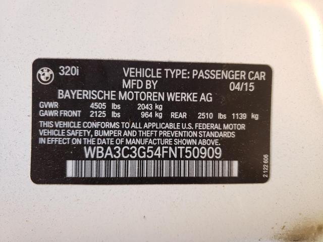 WBA3C3G54FNT50909 BMW 320 I Xdrive