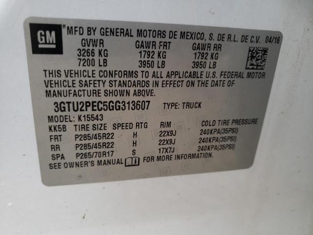 3GTU2PEC5GG313607 GMC Sierra K1500 Denali