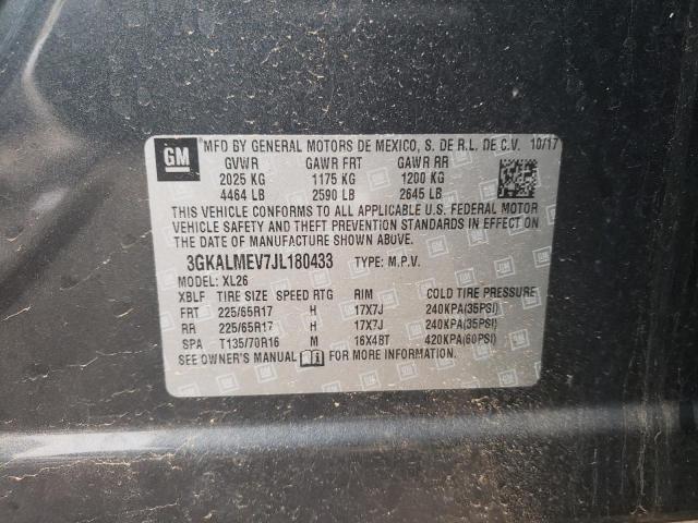 3GKALMEV7JL180433 GMC Terrain Sle