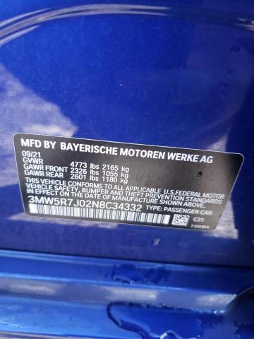 3MW5R7J02N8C34332 BMW 330XI